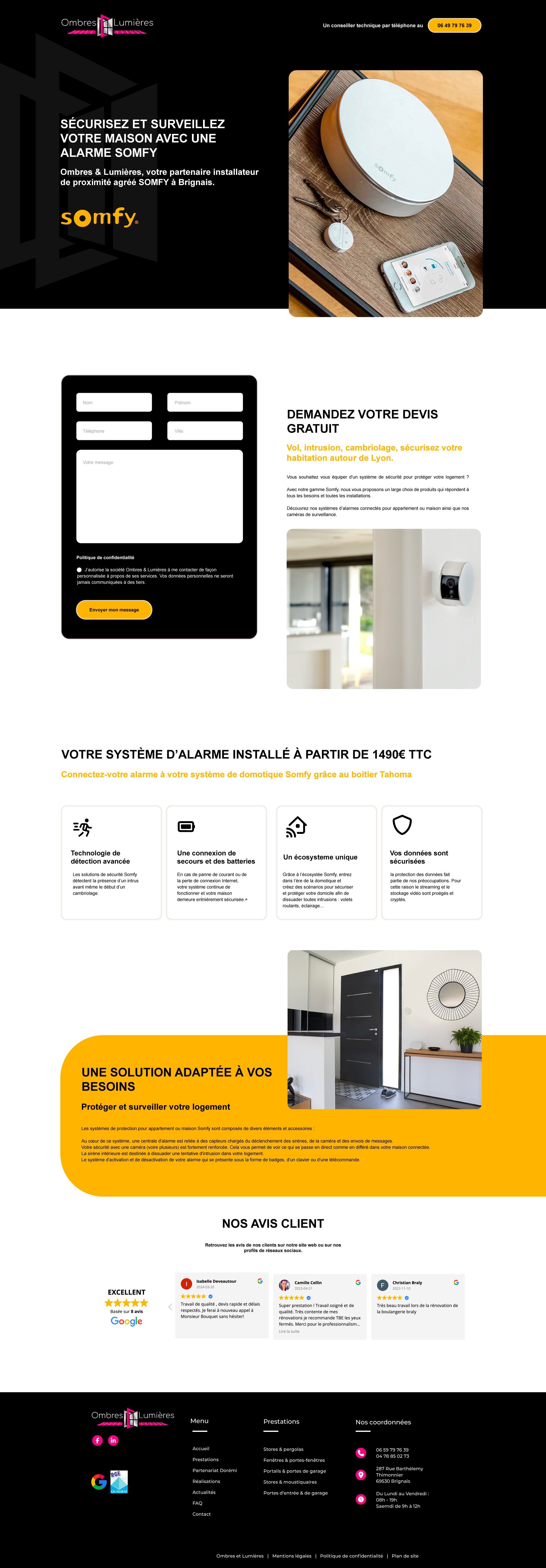 Site Ombres & Lumières