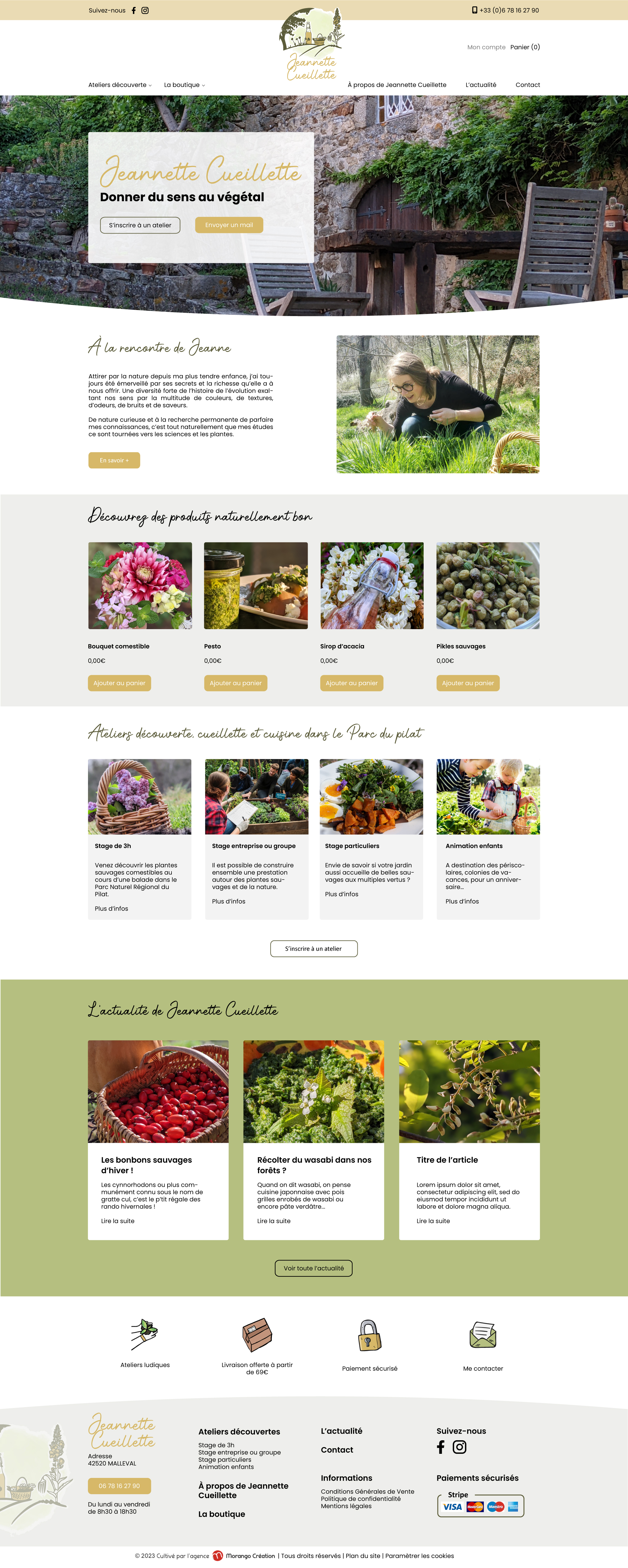 Site Jeannette Cueillette