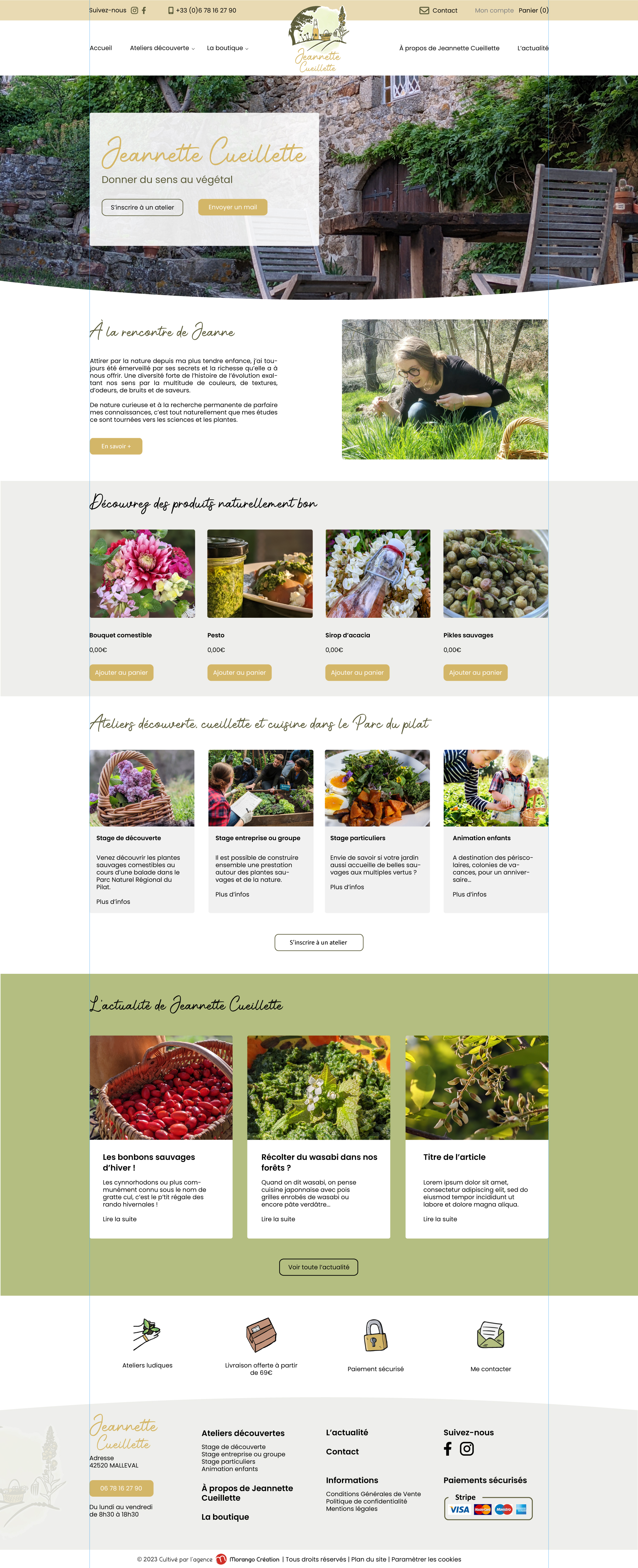 Site Jeannette Cueillette